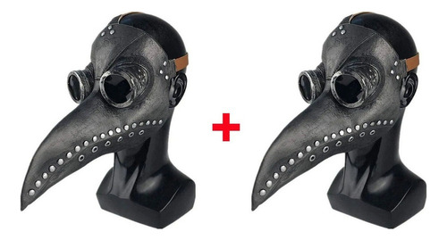 2 Máscaras Médicas De Látex Black Death