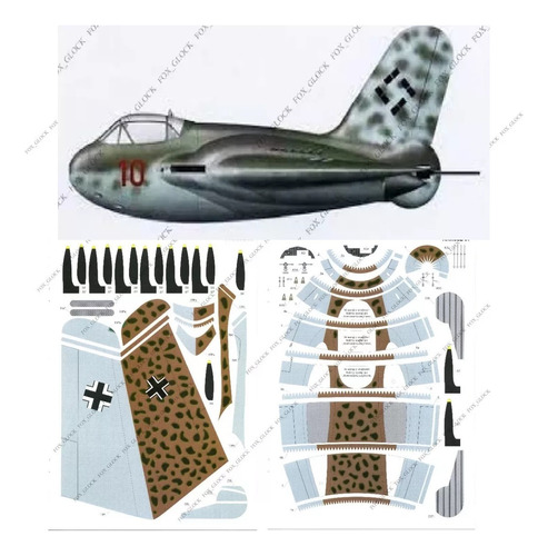 Messerschmitt Me-329 Escala 1.33 Papercraft