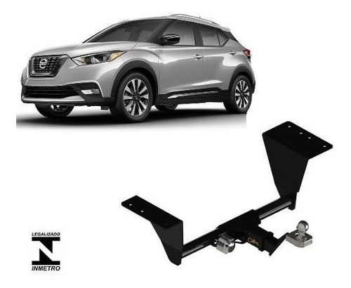 Engate Reboque Nissan Kicks 2016 A 2019 Removível Inmetro