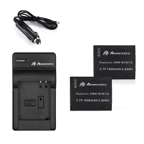 2 Baterías + Cargador Para Panasonic Lumix Dmw-bcm13e Zs30 D