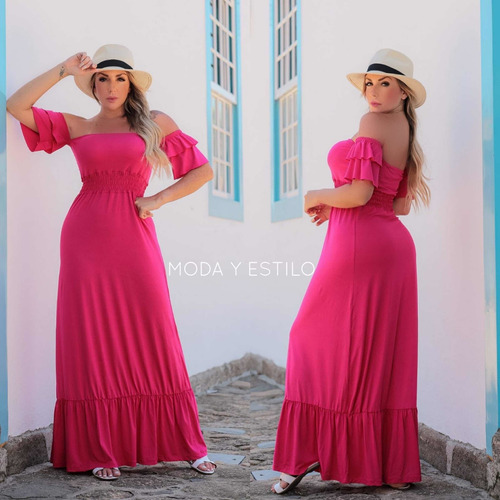 Vestidos Largos Con Manguita Modelos Importados