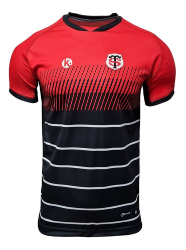 Camiseta Rugby Kapho Touluse Home Top 14 Frances Niños