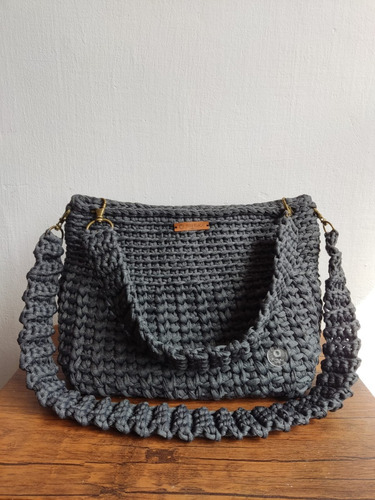 Cartera De Trapillo A Crochet. Modelo Manuela