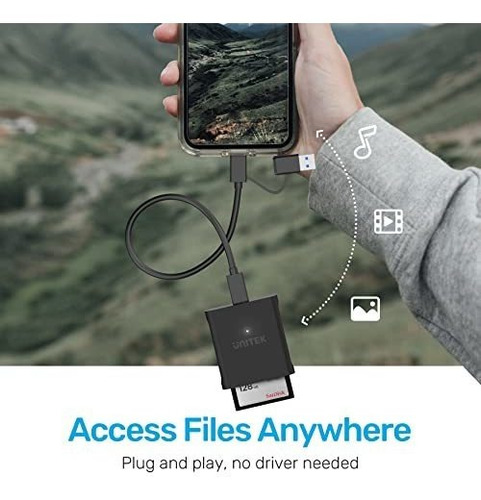 Imagen 5 de 7 de Cfast Card Reader, Unitek Usb 3.0 Usb C Cfast 2.0 Card Reade
