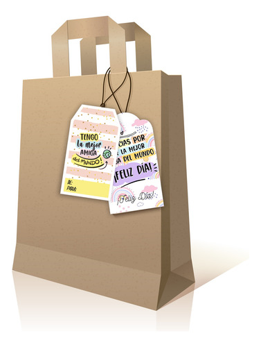 Kit Imprimible Tags Día Del Amigo Etiquetas Círculos Tarjeta
