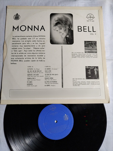 Monna Bell Vol 9 La Playa Disco De Vinil Original (Usado)