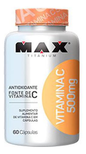 Vitamina C 500mg - Ácido Ascórbico - 60 Cápsulas