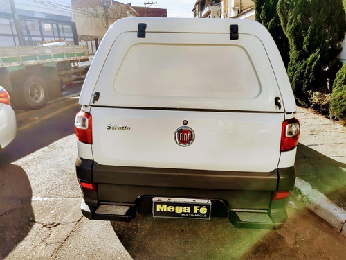 Imagem 2 de 14 de Fiat Strada Working 1.4 Flex Bau Branco Basico Documento Ok