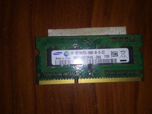 Memoria Ram Samsung 1gb Laptop 1rx8 Pc3-10600s-09-10 Ddr3