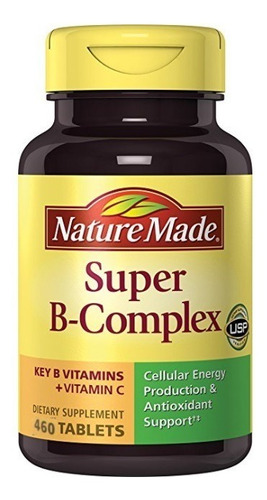 Super B Complex 460 Tabetas Vitaminas C Y Acido Folico