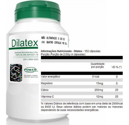 Suplemento Dilatex Power 152 Capsulas