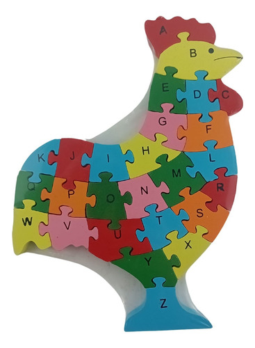 Juego De Puzzle Grande De Madera En Forma Animal