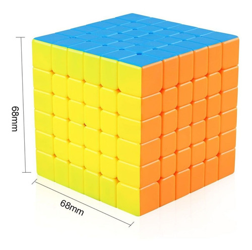 Imagen 9 de 10 de Cubo Magico Rubik Moyu Meilong 6x6x6 Rapido Profesional