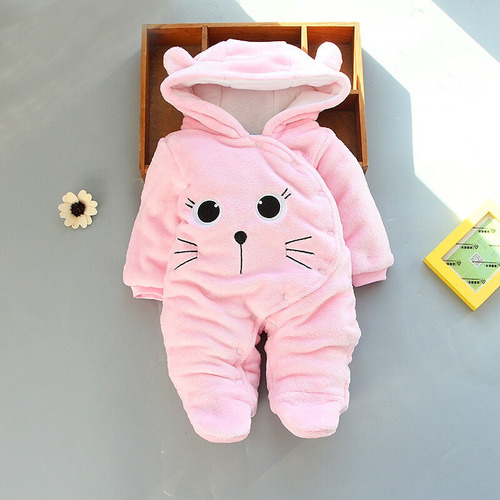 Mameluco De Algodón Con Capucha Para Niño Obodysuit