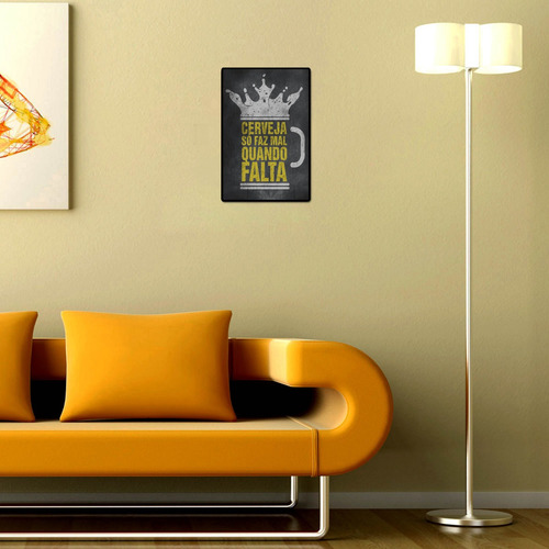 Imagen 3 de 6 de Cartel Decorativo Chapa De Madera -frase Cerveza Portugues