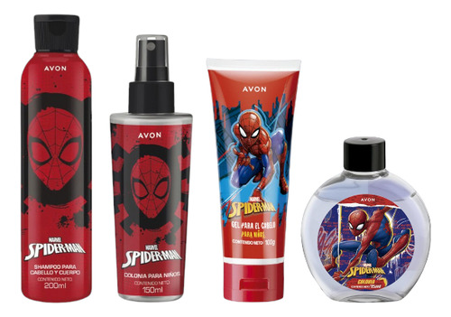 Set Spiderman 2 Colonias, Shampoo Y Gel Para Cabello Avon