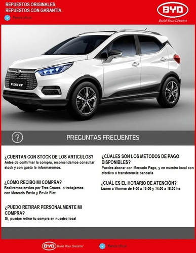 Imagen 4 de 4 de Bocina Byd F0 Original