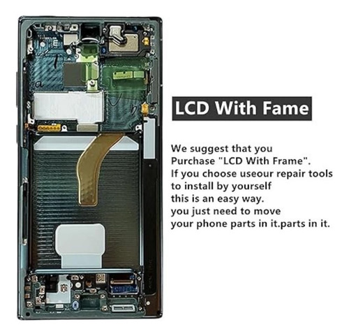 Para Samsung Galaxy S22 Ultra 5g Con Bisel Conjunto De