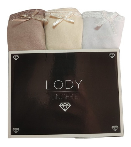 Pack X 3 Bombachas Vedetinas Lody Art 9126