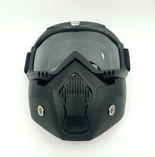 Antiparras Máscara Moto Casco Abierto Ahumado Oscuro Moto 46