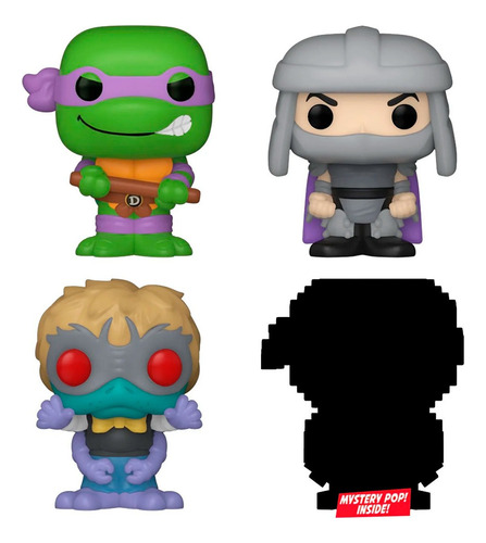 Funko Bitty Pop! Tmnt Tortugas Ninja - Donatello 4 Pack
