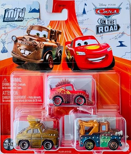 Disney Cars On The Road Mini Racers Road Warriors Paquete D