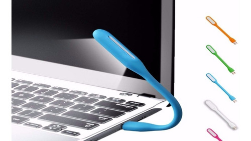 Luminária Flexível Usb Em Silicone Abajur Notebook Leitura