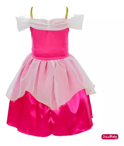 Vestido Infantil Princesa Aurora - Bela Adormecida