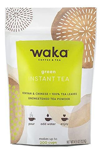 Waka Premium Instant Tea  Té Verde Concentrado De Sabor Ori