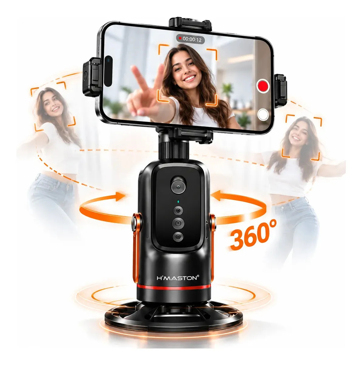 Suporte Celular Gimbal 360° Rastreamento Facial Por Gestos Suporte Celular Gimbal