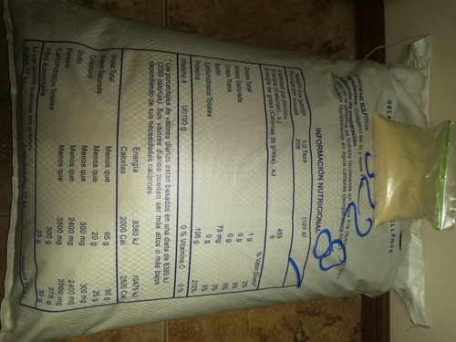 Imagen 5 de 5 de Gelatina En Polvo Comestible 25kg