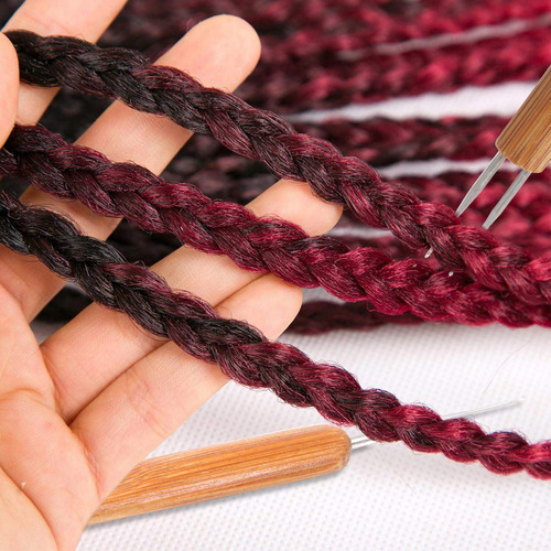 Augsun 8 Piezas De Gancho De Ganchillo Para Rastas, Trenzas
