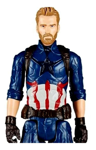 Boneco Capitão América Titan Hero Hasbro 30 Cm Steve Rogers