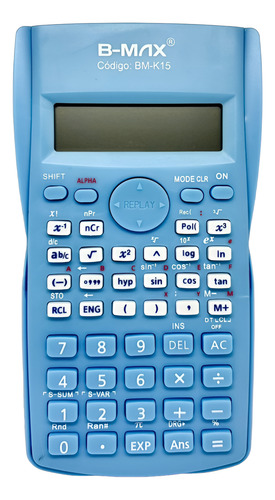 Calculadora Científica De Engenharia 240 Funções 12 Dígitos Azul-claro