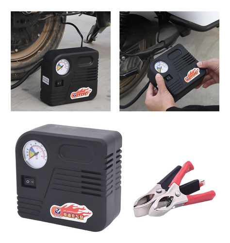 Inflador De Neumáticos De Motocicleta Con Compresor De Aire