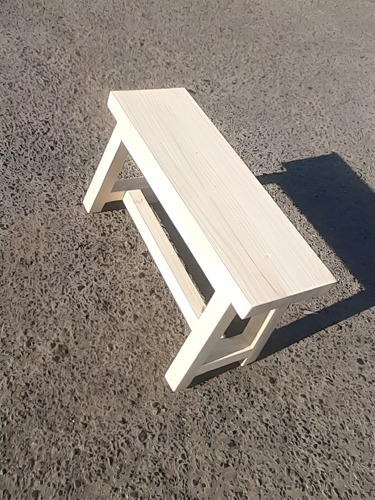 Banquito De Madera Vintage