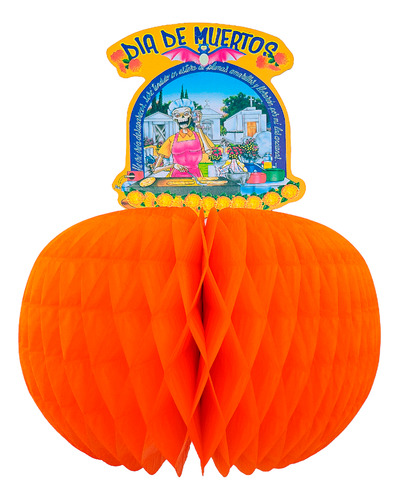 Decoración Dia De Muertos Calabaza #4 Pack 10 Piezas