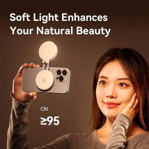 Ulanzi Lm19 Magsafe Luz Portátil Para Selfie Para Iphone Negro