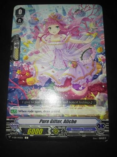 Pure Gifter, Aliche - V-eb11: Crystal Melody Carta Vanguard (Usado)