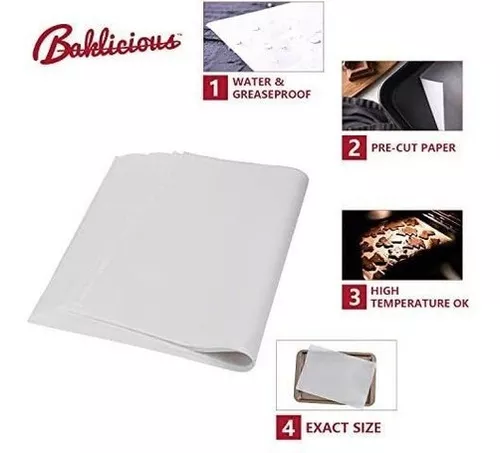 BAKLICIOUS 220 pcs 12x16 in parchment paper sheets, baklicious pre