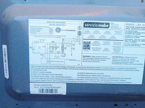 Magnetrón M24fa-410a Galanz Horno Microondas Original (Usado)