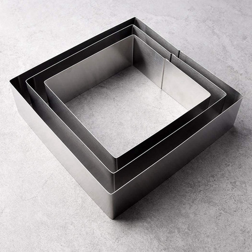 Alta Calidad Juego De 3 Moldes For Tartas, Moldes Cuadrados