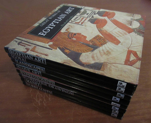 Lote 8 Libros Arte Paisajes Goya Manet Naive Con Detalles (Usado)