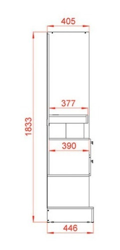 Imagen 5 de 5 de Modular Rack 126 Mueble Para Tv Led Hasta55 Bahiut Aparador