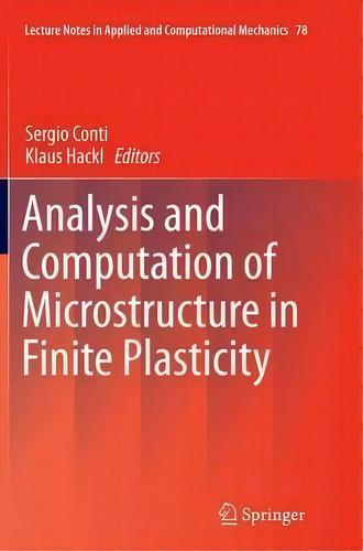 Analysis And Computation Of Microstructure In Finite Plasticity, De Sergio Ti. Editorial Springer International Publishing Ag, Tapa Blanda En Inglés