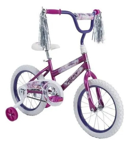 Bicicleta Para Niña Huffy Sea Star Rin 16 Morada Con Ruedas