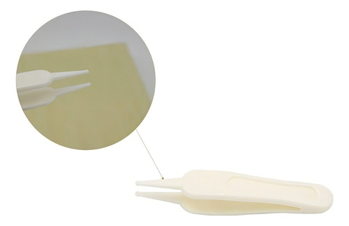 Pinza Saca Mocos Para Bebe Limpieza De Oídos Y Nariz Color Crema