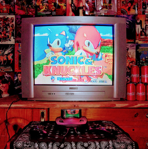 Cartucho De Sega Sonic & Knuckles (Usado)