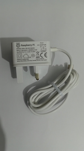 Fonte Oficial Para Raspberry Pi 4b Branca Bivolt Saída 5v 3a (Usado)