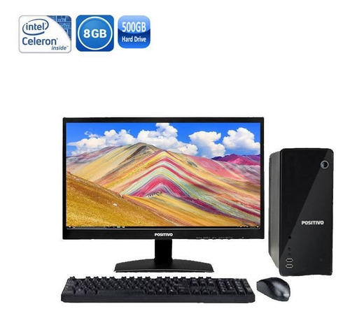 Computador Positivo Stilo Ds3415 Celeron 8gb Hd500gb + Wi-fi